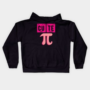 Cute Pie Pi Day Cutie Math Periodic Table Pink math teacher Kids Hoodie